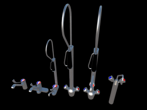 industrial faucets 3D मॉडल