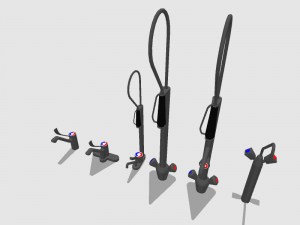 industrial faucets 3D 모델