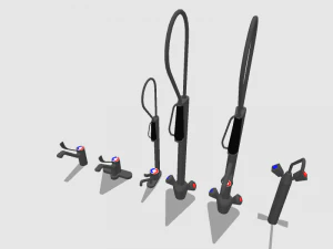 industrial faucets 3D Model
