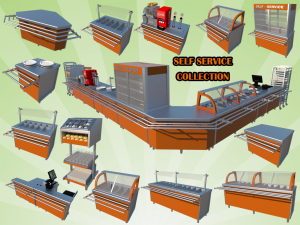 self service full collection 3D Model