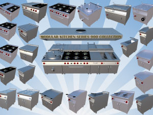 modular kitchen serie 900 collection 3D Model