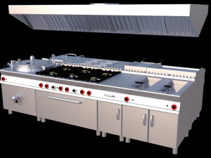 modular kitchen serie 900 collection 3D Model