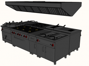 modular kitchen serie 900 collection Modelo 3D