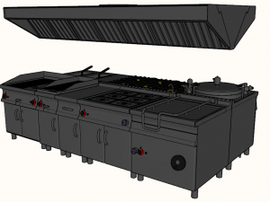 modular kitchen serie 900 collection Modelo 3D