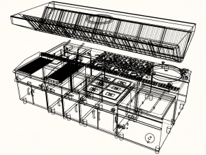 modular kitchen serie 900 collection 3D Model