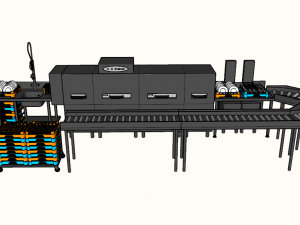dishwasher complete washing tunnel 3D Модель