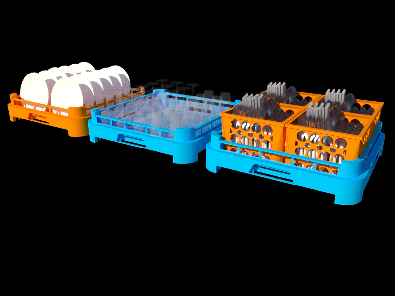 cestini e stoviglie Modello 3D .c4d .max .obj .3ds .fbx .stl .blend 