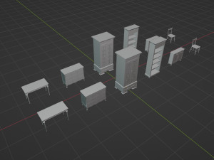 Antique Furniture Model 3D