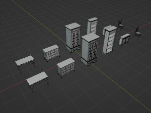 Antique Furniture 3D Model