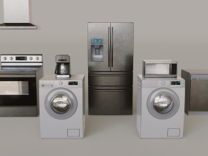 Kitchen Appliances 3D Model