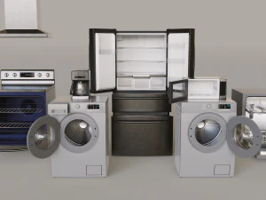 Kitchen Appliances 3D Model