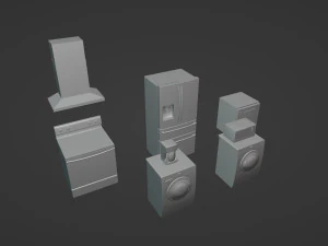 Kitchen Appliances 3D Model