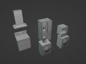 Kitchen Appliances Model 3D