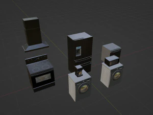 Kitchen Appliances 3D Model