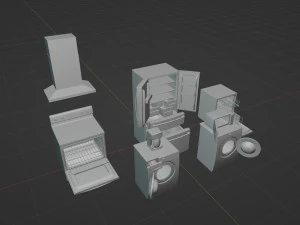 Kitchen Appliances 3D Model