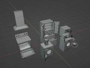 Kitchen Appliances Model 3D