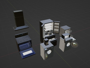 Kitchen Appliances Model 3D