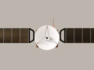 Orbital Space Satellite 3D Model