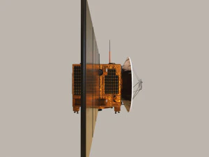 Orbital Space Satellite 3D Model