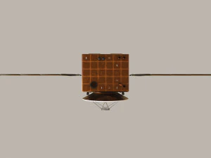 Orbital Space Satellite 3D Model