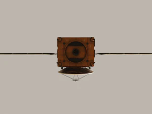 Orbital Space Satellite 3D Model