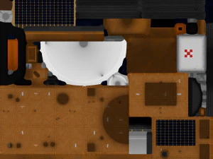 Orbital Space Satellite 3D Model