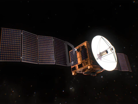 Satellite spaziale orbitale Modello 3D