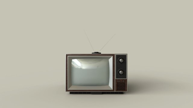 classic television Model 3D .c4d .max .obj .3ds .fbx .stl .blend 