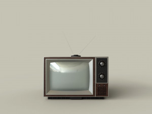 classic television Model 3D