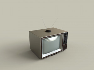 classic television Model 3D