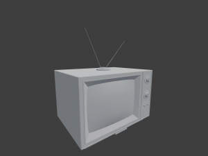 classic television Model 3D