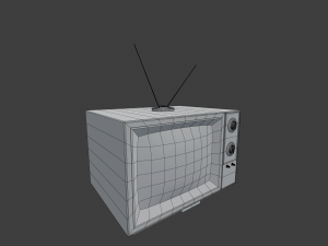 classic television Model 3D