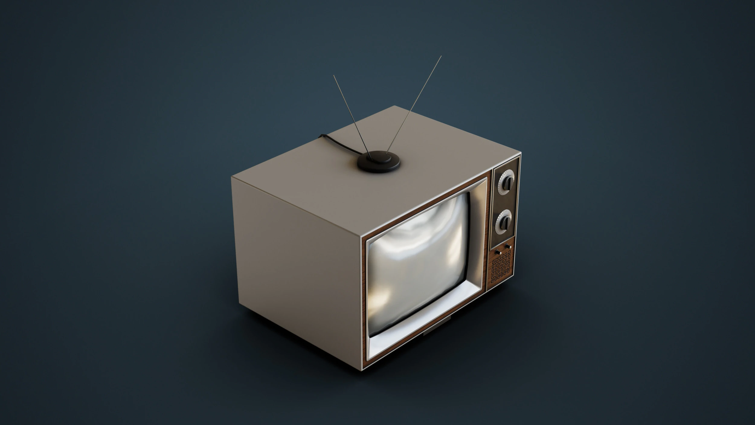 Televisi Klasik Model 3D .c4d .max .obj .3ds .fbx .stl .blend 