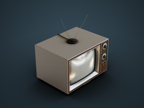 Classic Television 3D 모델