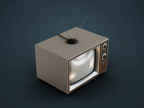 Télévision classique Modèle 3D