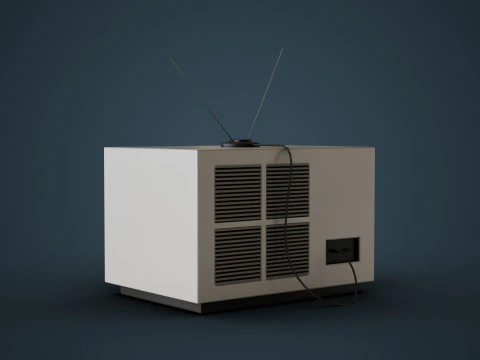 Televisi Klasik Model 3D