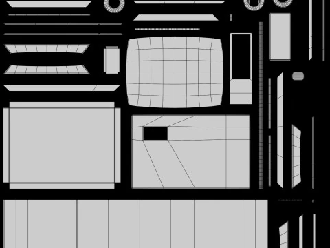 Televisi Klasik Model 3D