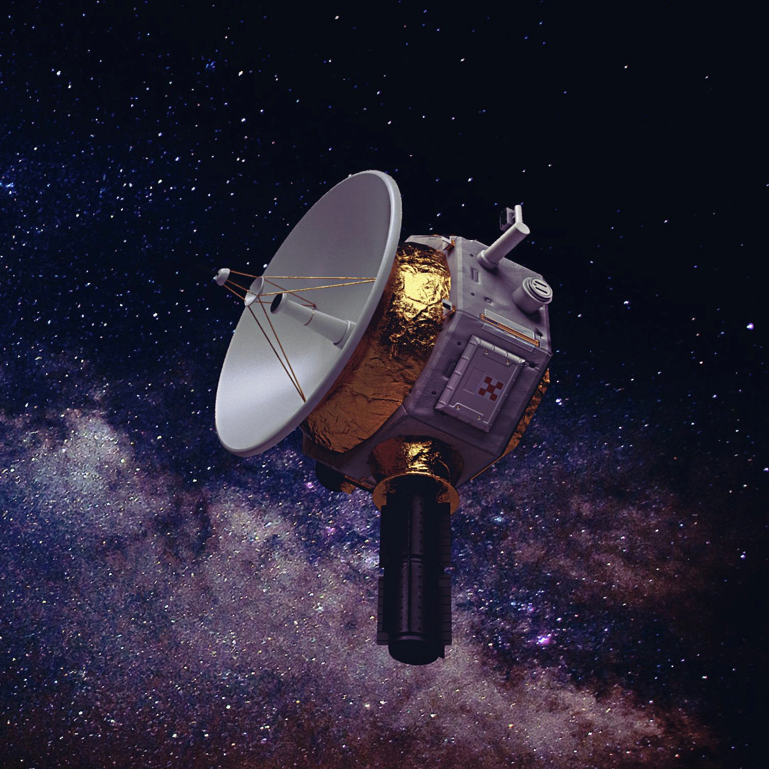 Deep Space Probe 3D Model .c4d .max .obj .3ds .fbx .stl .blend
