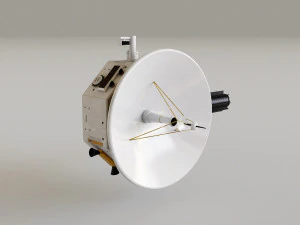 Deep Space Probe 3D Model
