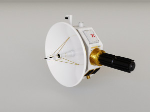 Deep Space Probe 3D Model