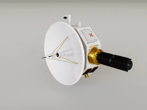 Deep Space Probe 3D Model