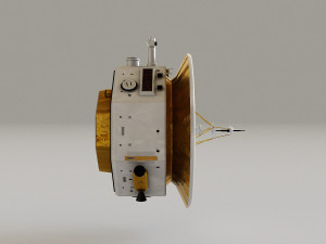 Deep Space Probe 3D Model