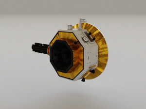 Deep Space Probe 3D Model