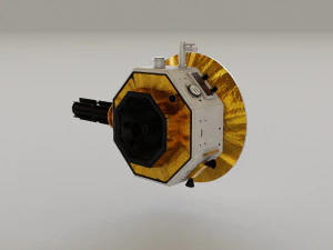 Deep Space Probe 3D Model