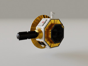 Deep Space Probe 3D Model
