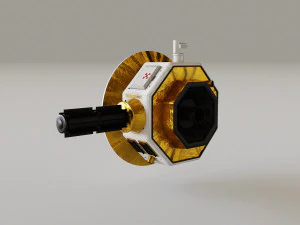 Deep Space Probe 3D Model