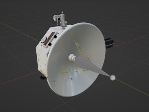 Deep Space Probe 3D Model