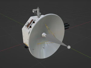 Deep Space Probe 3D Model