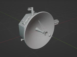 Deep Space Probe 3D Model