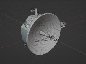 Deep Space Probe 3D Model